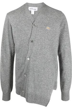 Comme des Garçons X Lacoste asymmetrisk uldcardigan