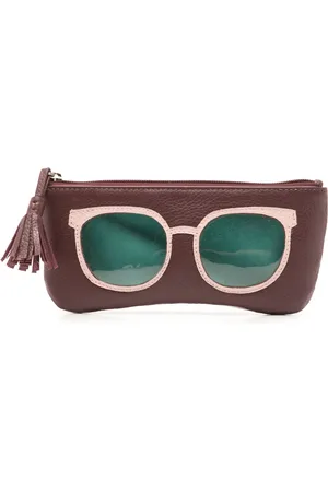 Sarah Chofakian Solbrille-etui med læder-applikation