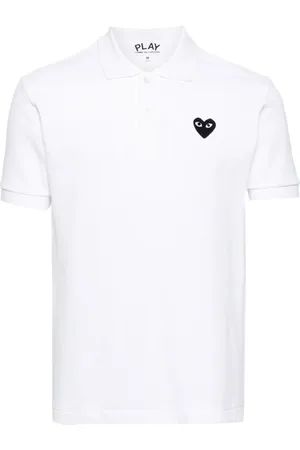 Comme des Garçons Polo i bomuld med hjertemærke