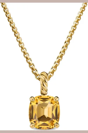 David Yurman Marbella vedhæng i 18 karat gulguld med citrin (12 mm)
