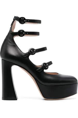 Gianvito Rossi 130mm pumps i læder med mandelformet tå