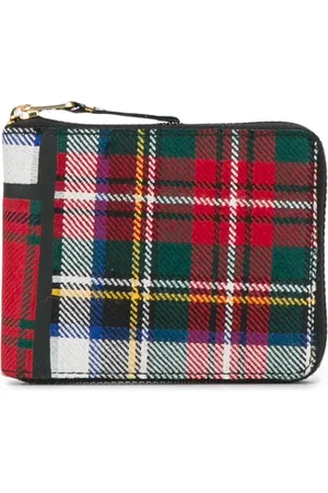 Comme des Garçons Large Red Tartan Wallet