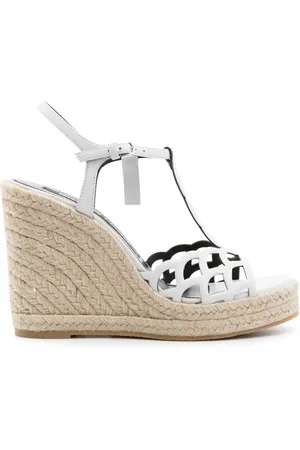 Sergio Rossi Sr Mermaid 85mm espadriller med kilehæl