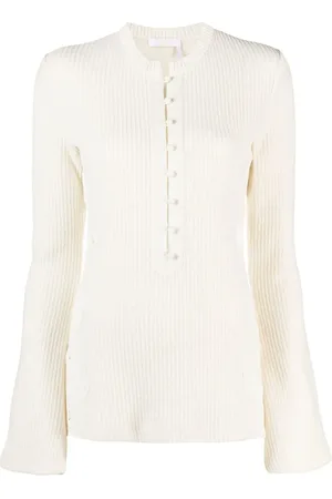 Chloé Ribstrikket sweater i uld