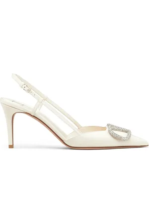 VALENTINO GARAVANI 80 mm signatur slingback-pumps med VLogo