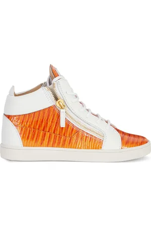 Giuseppe Zanotti Kriss sneakers i læder med slangeskinds-effekt