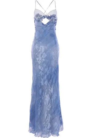 ERMANNO SCERVINO Lang kjole med broderi