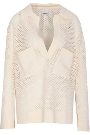 Allude Tekstureret sweater i løs strik