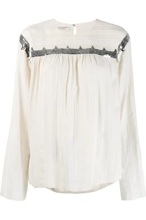 Serafini Bluse med paillet-udsmykning
