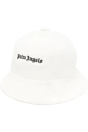 Palm Angels Bøllehat i bouclé med logobroderi