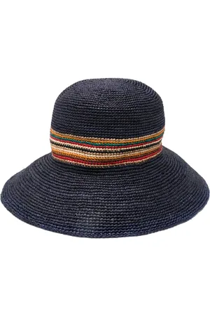 Paul Smith Stråhat med kontrastpanel