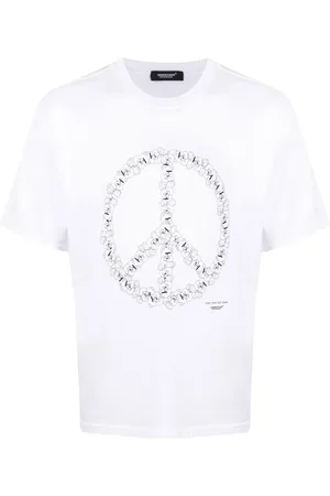 UNDERCOVER T-shirt med Peace-logotryk