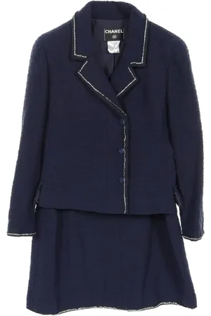 CHANEL Tweed-sæt med nederdel fra 1986-1988