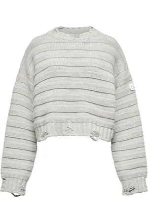 Maison Margiela Sweater med rund hals