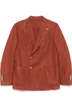 LUIGI BIANCHI MANTOVA Sildebensmønstret blazer