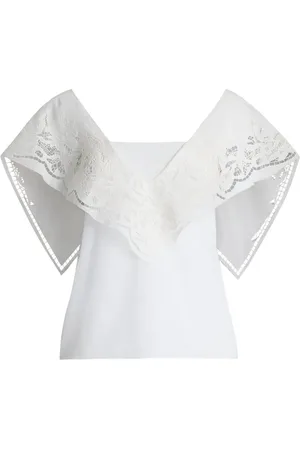 Ralph Lauren Top med blondedetalje