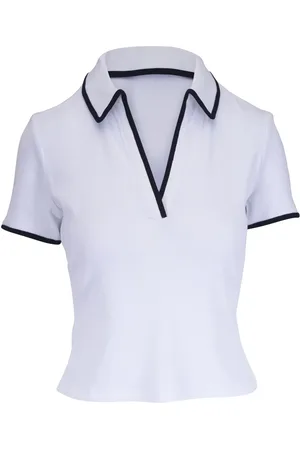 VERONICA BEARD Polo-top med kontrastkant