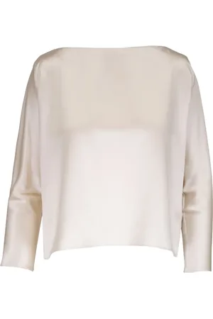 PETER COHEN Kasseformet top i satin