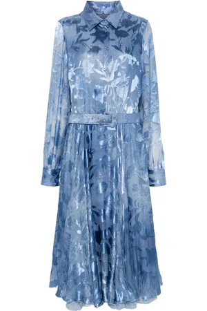 ERMANNO SCERVINO Mellemlang blomstret kjole i jacquard