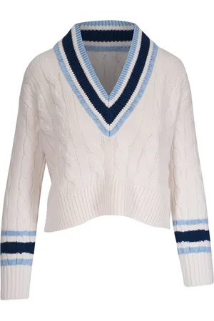 VERONICA BEARD Cropped kabelstrikket sweater