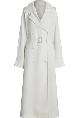 Ralph Lauren Dobbeltradet trenchcoat med bælte