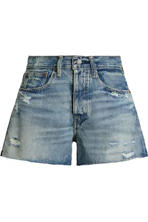 Ralph Lauren Denimshorts med slitageeffekt