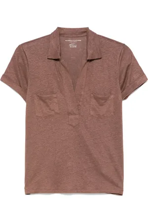 Majestic T-shirt med polokrave