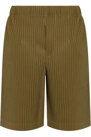 Issey Miyake Shorts med plisseret effekt