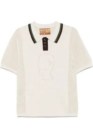 Brain Dead Polo med pointelle-logo