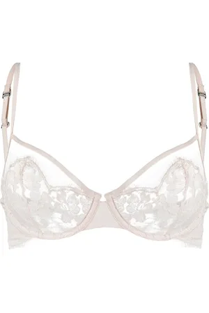 La Perla Gennemsigtig blomstret blonde-bh