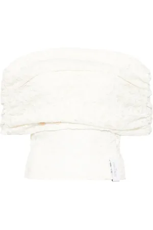Rokh Top med snøre og off-shoulder-snit og flere knapper