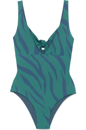FISICO Badedragt med zebra-print