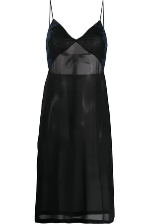 La Perla Slip-kjole med blondekant
