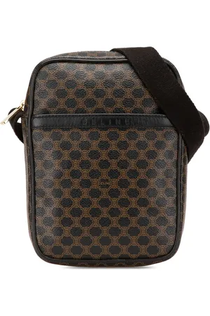 Céline Macadam crossbody-taske i behandlet kanvas fra 2000