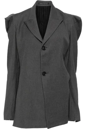 YOHJI YAMAMOTO Enkeltradet blazer i flannel