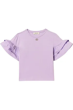 Twin-Set T-shirt med flæsedetalje