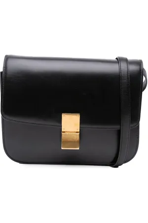 Céline Mellemstor Classic Box crossbody-taske i kalveskind fra 1990-2024