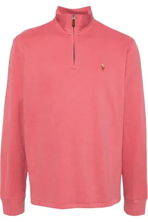 Ralph Lauren Sweatshirt med kort lynlås og Polo Pony-motiv