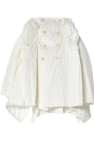 Comme des Garçons Asymmetrisk nederdel med blomstertryk