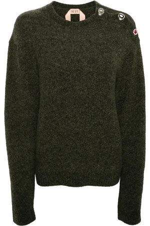 Nº21 Sweater med krystaludsmykning