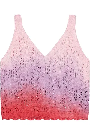 LANEUS Boxy tanktop i strik