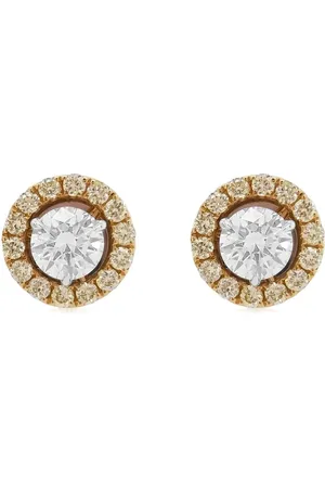HYT Jewelry Nitte og diamantøreringe i 18 karat hvidguld