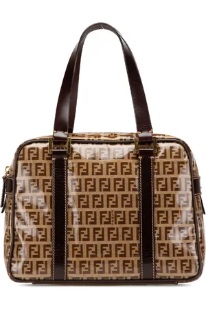 Fendi Zucchino håndtaske med krystaludsmykning fra 2010-2024