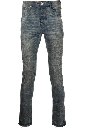 Purple Brand P001 skinny-jeans med slitageeffekt