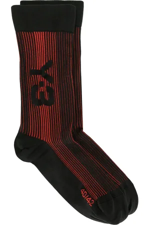 Y-3 Ribbede strømper med logo