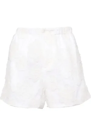 Nº21 Blomsterbroderede shorts