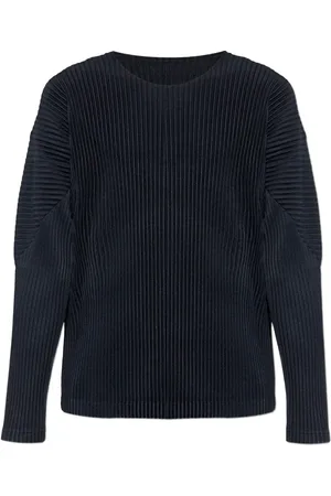 Issey Miyake T-shirt med plisseret effekt