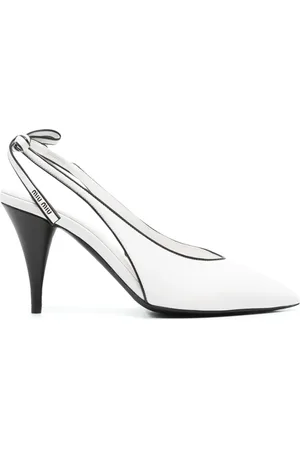 Miu Miu 90 mm slingback-pumps i nappalæder