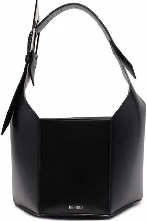 The Attico 6PM geometrisk tote i læder