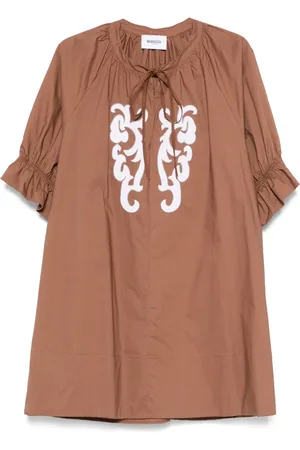 Mariuccia Milano Kort poplin-kjole
